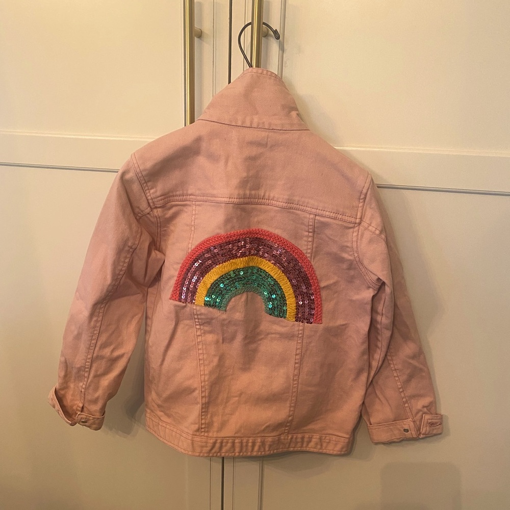 Girls Pink Denim Jacket size 12